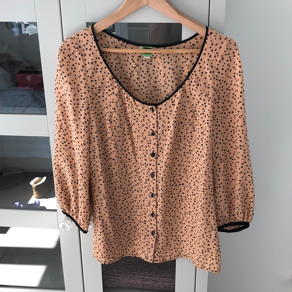 Anthropologie silk blouse. Like new condition